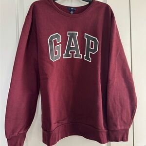 GAP Maroon Crewneck Sweatshirt